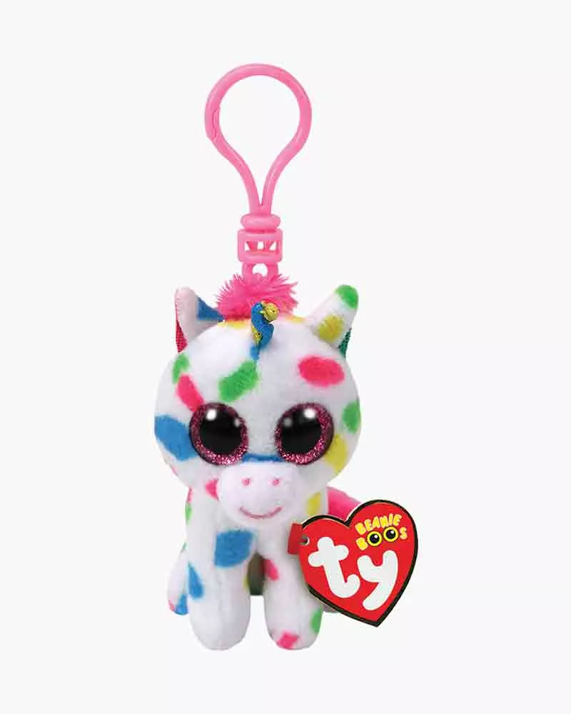 Ty Plush Beanie Bellies: Harmonie, Speckled Unicorn Clip (SNG6)