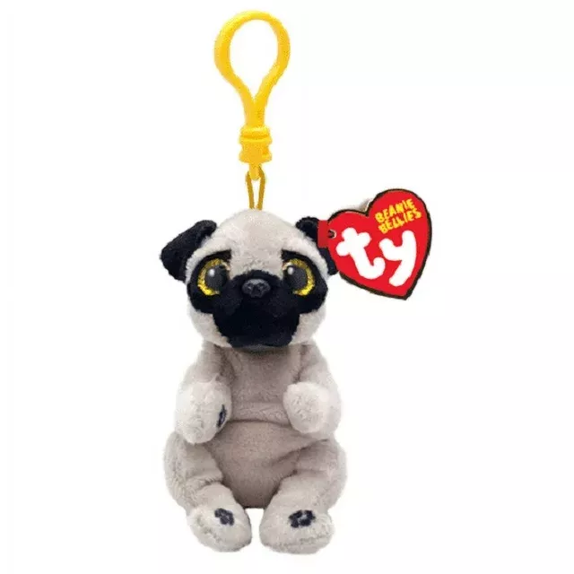 Ty Plush Beanie Bellies: Izzy Tan Dog Belly Clip (SNG6)