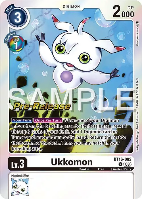 Ukkomon - Beginning Observer Pre-Release Cards - BT16-082