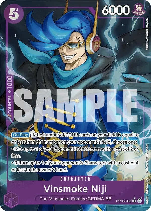 Vinsmoke Niji (OP06-065) (Alternate Art) - Premium Booster -The Best - OP06-065