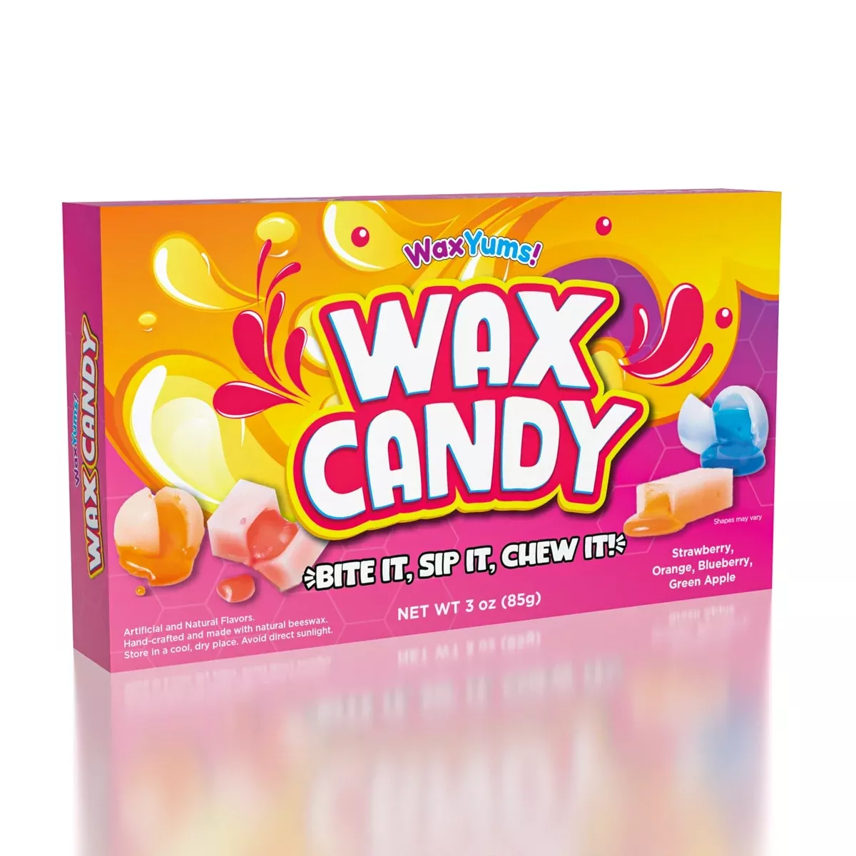 Waxyums! – Tiktok Viral Wax Candy with Fruity Center - 3oz Box