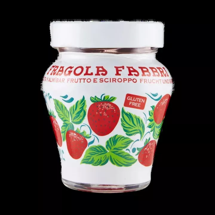 Wild Italian Strawberries in Syrup - Fabbri 230g glass jar