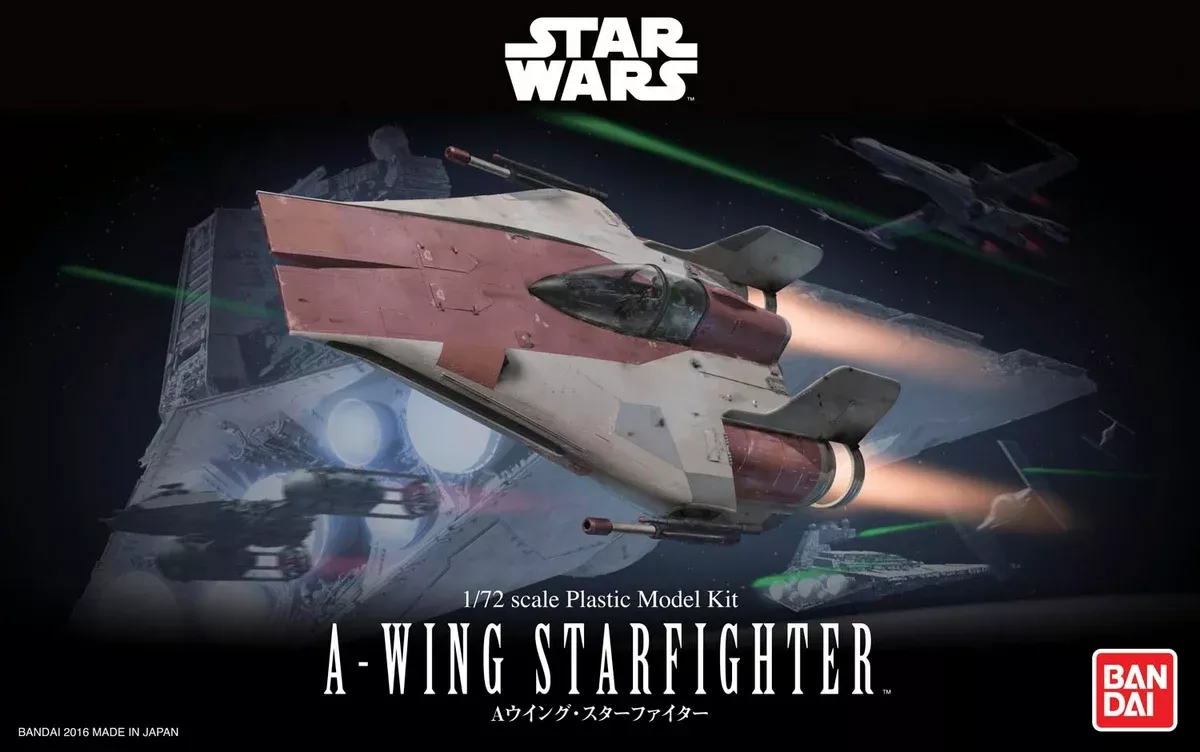 A-Wing Starfighter "Star Wars", Bandai Star Wars 1/72 Plastic Model Kit