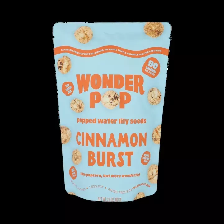 Wonderpop Popped Water Lily Seeds - Cinnamon Burst