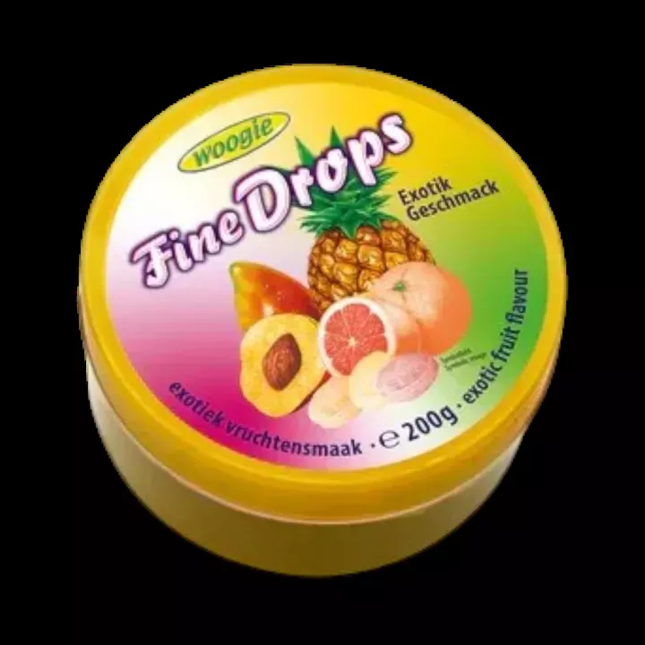Woogie Exotic Fruit Drops 200gr Tin