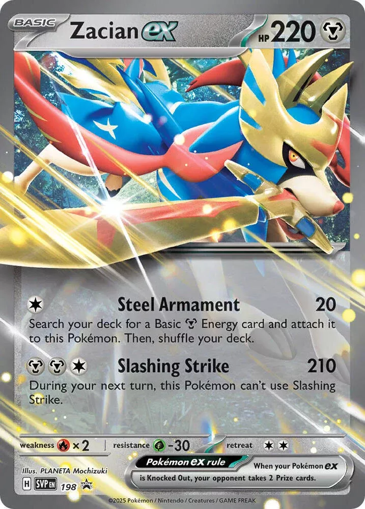 Zacian ex - SV: Scarlet & Violet Promo Cards #198