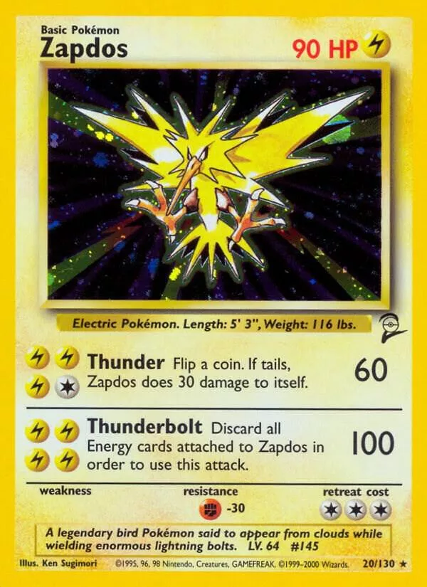Zapdos - Base Set 2 - 20/130