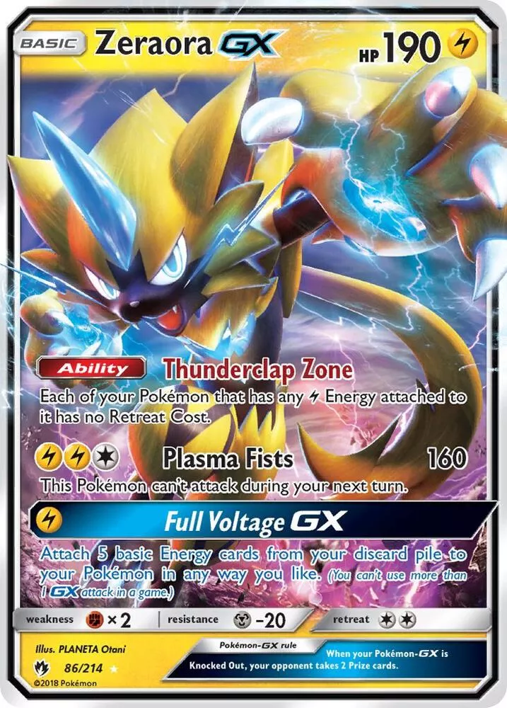 Zeraora GX (Ultra Rare) SM - Lost Thunder # 86/214