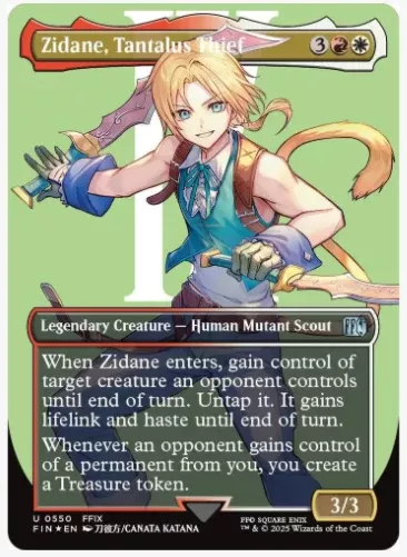 Zidane, Tantalus Thief (Borderless) (Surge Foil) - Final Fantasy - #0550