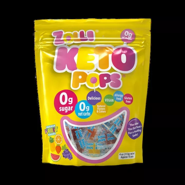 Zolli KETO Zero Sugar Pops - 4oz Pouch
