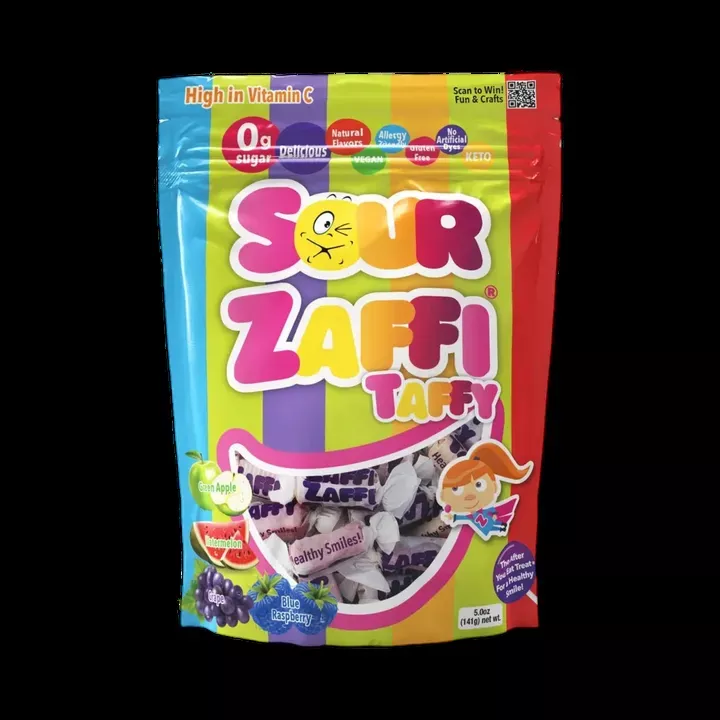 Zolli Zero Sugar Sour Zaffi Taffy
