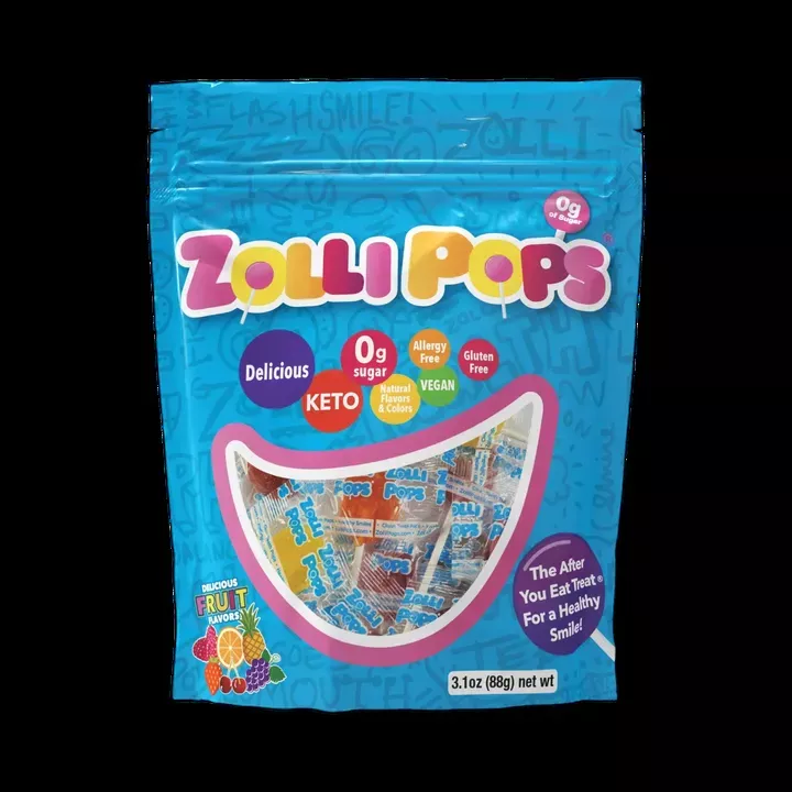 Zollipops Variety Fruit - 3.1oz Pouch (8/Display Tray)