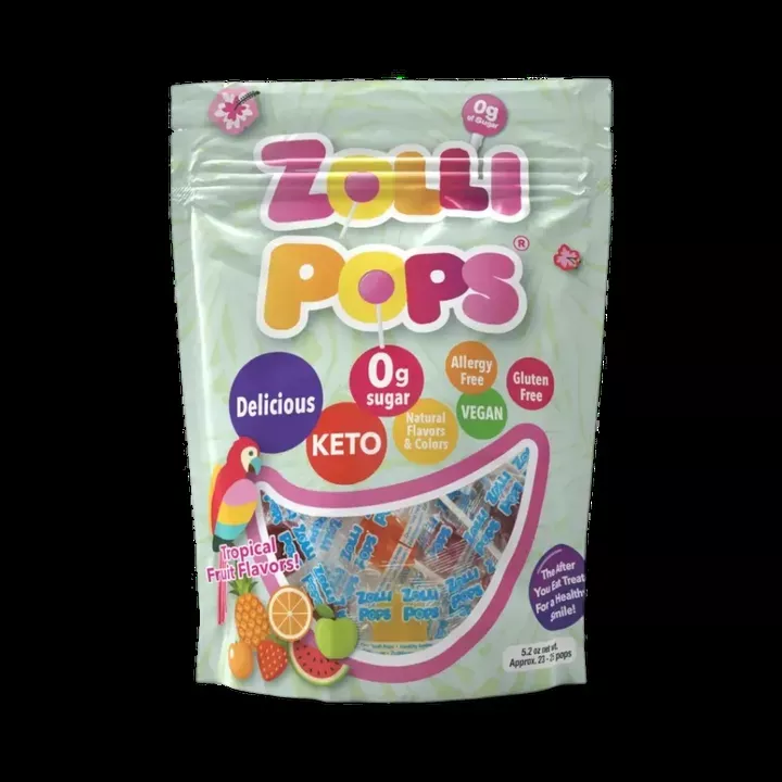 Zollipops Zero Sugar Tropical - 5.2oz Pouch