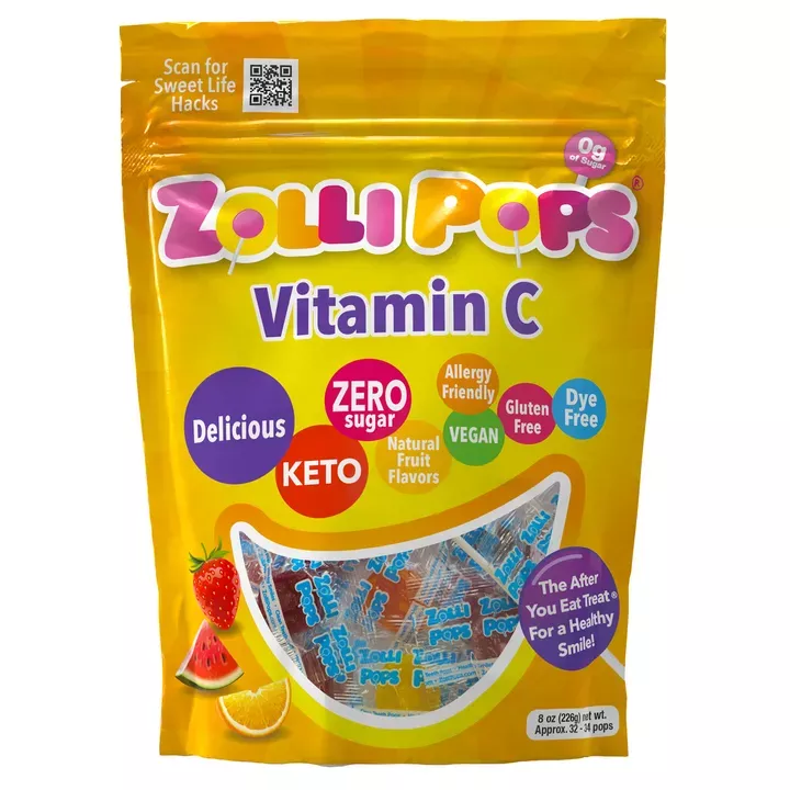 Zollipops Zero Sugar Vitamin C - 8oz Bag
