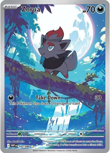 Zorua (IR) - 142/086 - White Flare - English