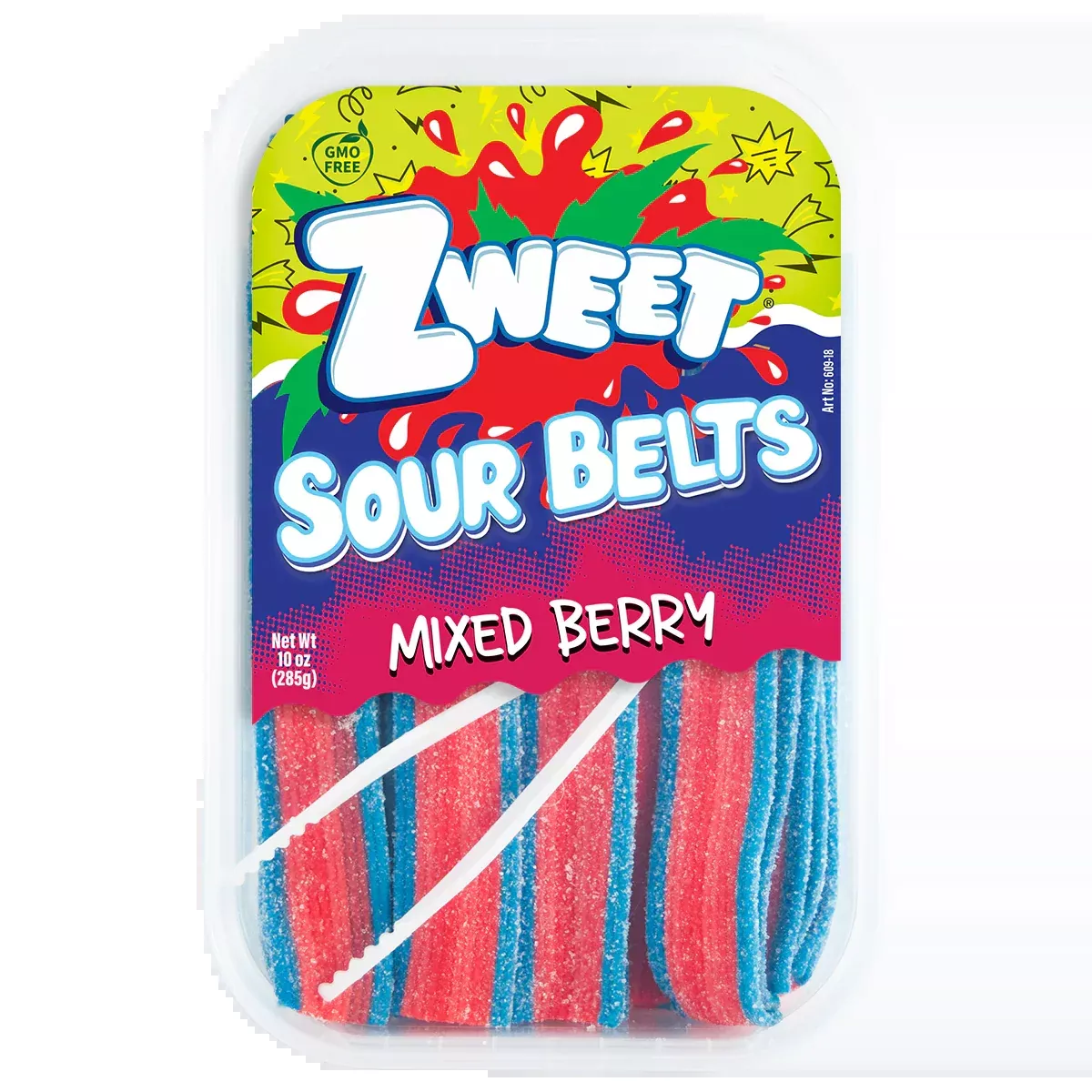 Zweet Sour Belts Mixed Berry 10oz
