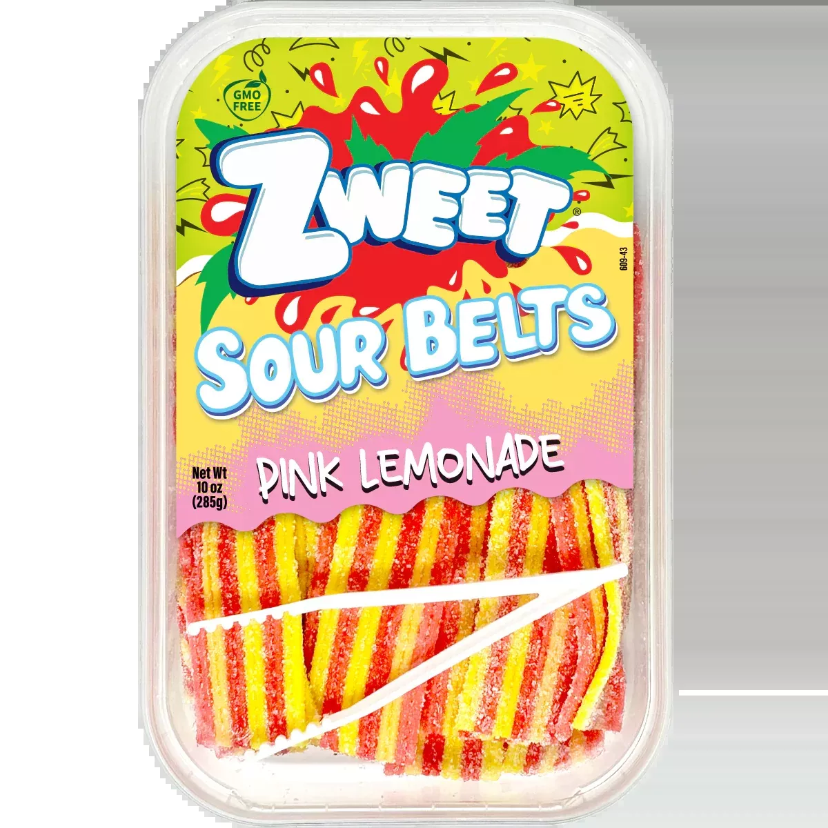 Zweet Sour Belts Pink Lemonade 10oz