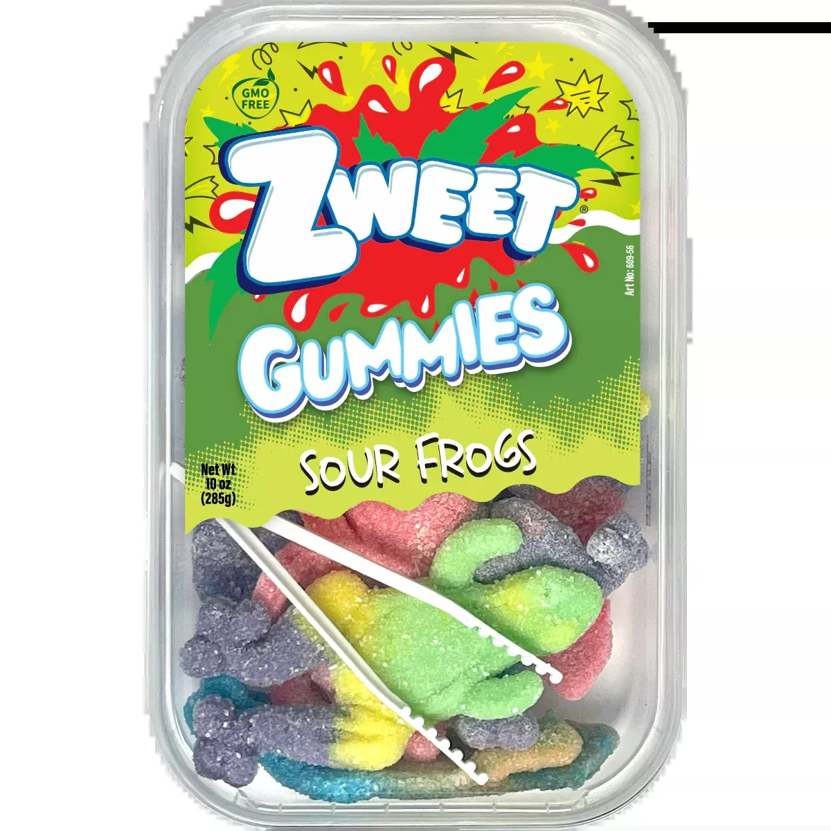 Zweet Sour Gummy Frogs - 10oz