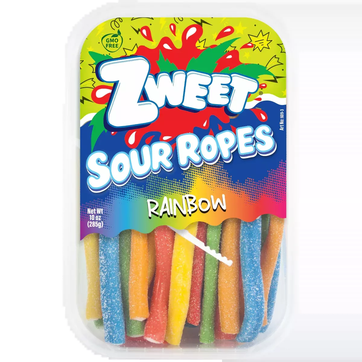 Zweet Sour Ropes Rainbow 10oz