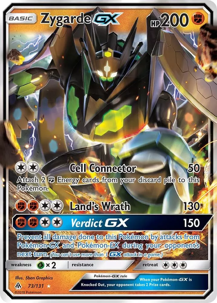 Zygarde GX (Ultra Rare) SM - Forbidden Light # 73/131